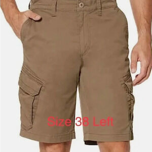 NEW Unionbay Men's Flex Waist Cargo Shorts Tan 38